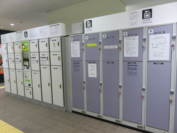 小樽駅構内のコインロッカー