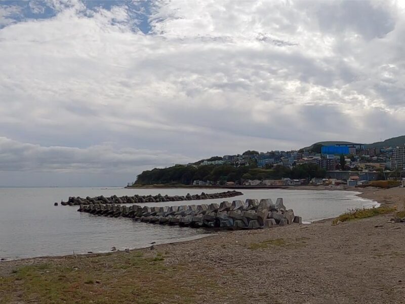 東小樽海水浴場の様子